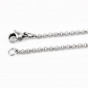 Stalen Mallorcaanse of Rolo Ketting 50cm x 2mm Dames & Heren