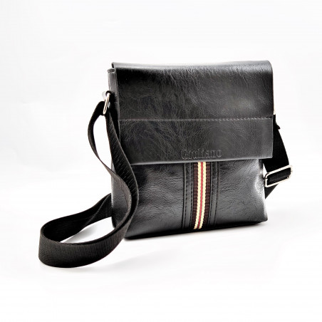 Casual Unisex Bag Schoudertas Zwarte Imitatieleer