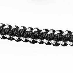 Handgemaakt Zwart-Zilverkleur Macramé Armband Dames- Heren