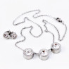 Roestvrij Stalen Set Dames Ketting + Oorbellen