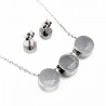Roestvrij Stalen Set Dames Ketting + Oorbellen