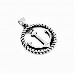 Heren Roestvrij Stalen Anker Hanger Symbool