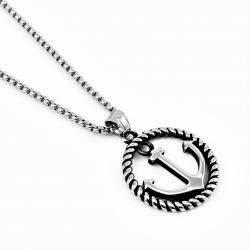 Heren Roestvrij Stalen Anker Hanger Symbool