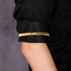 2 Stuks Goudkleur Mouwophouders Elastische - Metaal Antislip Armband Unisex