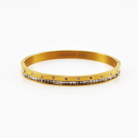 Dames Slavenarmband goudkleurige Roestvrij Stalen Bangle