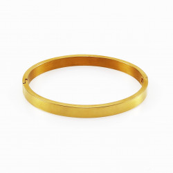 Dames Slavenarmband goudkleurige Roestvrij Stalen Bangle