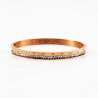 Dames Slavenarmband Roségoudkleurige Roestvrij Stalen Bangle