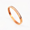 Dames Slavenarmband Roségoudkleurige Roestvrij Stalen Bangle