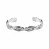 Stijve Gevlochten Armband Roestvrij Stalen Dames Bangle