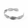 Stijve Gevlochten Armband Roestvrij Stalen Dames Bangle