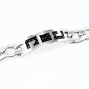 RVS Heren Armband Cubaanse Schakelketting - Plaat