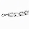 RVS Heren Cubaanse Schakelketting Armband met Plaatje