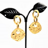 Stalen Dames Lange Oorbellen Andrina Gold Plated