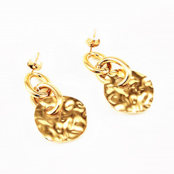 Stalen Dames Lange Oorbellen Andrina Gold Plated