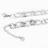 Roestvrij Stalen Dames Ketting Asymmetrische Platte Schakels - Slangenpatroon