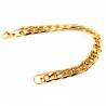 20cm x 11mm Heren Cubaanse Armband Verguld Roestvrij Stalen
