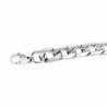 22cm x 9,5mm Heren Gedetailleerde Cubaanse Armband Roestvrij Stalen