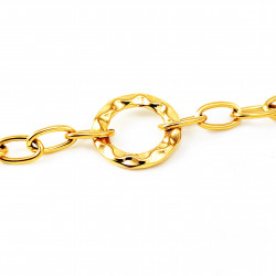 Dottilove Ovale Schakelarmband - Dames - Staal Gold Plated