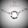 Dottilove Ovale Schakelarmband - Dames - Roestvrij Staal