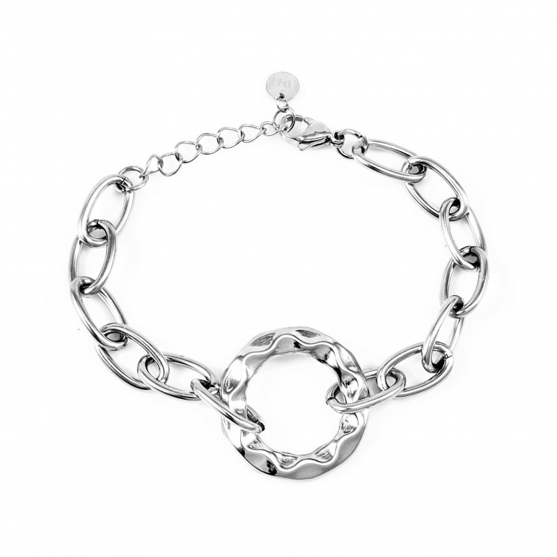 Dottilove Ovale Schakelarmband - Dames - Roestvrij Staal