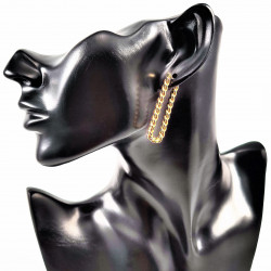 Twisted Dames U-vorm Oorringen - Roestvrij Staal Gold Plated