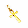 38mm Egyptische Kruis Ankh Hanger Heren - Dames - Stalen Gepolijst Goudkleur - Amulet
