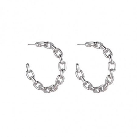 Dottilove Ø28mm Kettingschakel Oorringen - Stalen Dames Oorbellen - Plated