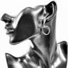 Dottilove - Ø22mm Oorbellen Dames - Dubbele Ringen Oorringen - RVS - Plated