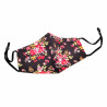 Dames Bloemen Mondkapje met 2-Filters PM5.2- Katoenen Mondkapje - Wasbare Mondmasker