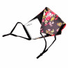 Dames Bloemen Mondkapje met 2-Filters PM5.2- Katoenen Mondkapje - Wasbare Mondmasker