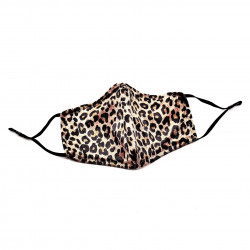 Dames Leopard Design Masker Mondkapje met 2-Filters PM5.2- Katoenen Mondkapje - Wasbare Mondmasker