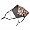 Dames Leopard Design Masker Mondkapje met 2-Filters PM5.2- Katoenen Mondkapje - Wasbare Mondmasker