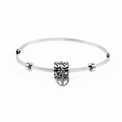 Dames Bangle - Buis Hanger Desing - Roestvrij Stalen Armband