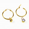 Giuno Ø30mm Oorbellen Dames - Roestvrij Stalen Oorringen Gold Plated - Zikonia Hanger