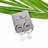 Giuno ∅30mm Oorbellen Dames - Roestvrij Stalen Oorringen - Strass Ster Hanger