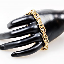 MAILLA Dames Schakelsketting Armband - Vergulde Roestvrij Stalen Armband