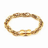 MAILLA Dames Schakelsketting Armband - Vergulde Roestvrij Stalen Armband