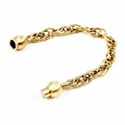 MAILLA Dames Schakelsketting Armband - Vergulde Roestvrij Stalen Armband