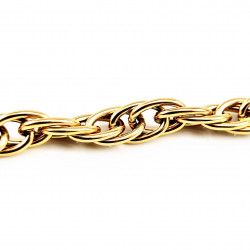 MAILLA Dames Schakelsketting Armband - Vergulde Roestvrij Stalen Armband