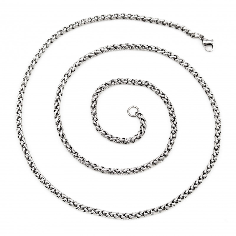 60cm x 3mm Visgraatketting - Roestvrij Staal - Dames-Heren Ketting 60cm x 3mm Visgraatketting - Roestvrij Staal - Dames-Heren Ketting