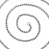 60cm x 3mm Visgraatketting - Roestvrij Staal - Dames-Heren Ketting