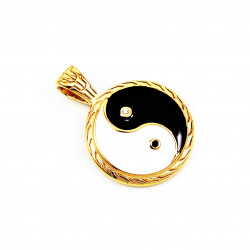 Geliefd Symbool - Verguld RVS Yin Yang Hanger - Dames Heren Yin Yang Hanger