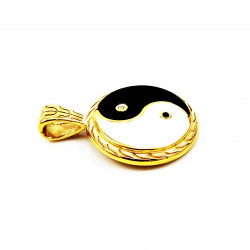Geliefd Symbool - Verguld RVS Yin Yang Hanger - Dames Heren Yin Yang Hanger