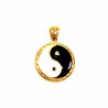 Geliefd Symbool Ketting - Verguld RVS Jasseron ketting + Yin Yang Hanger - Dames Heren Ketting