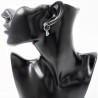 Dottilove RVS Ø13mm Oorbellen - Dames Oorringen met Schelp Hanger - RVS Plated
