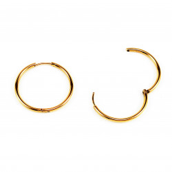 Dottilove Ø29mm Klassieke Oorbellen - Dames Oorringen - RVS - Gold Plated