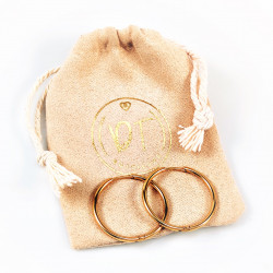 Dottilove Ø29mm Klassieke Oorbellen - Dames Oorringen - RVS - Gold Plated