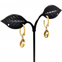 Dottilove Ø15mm Oorbellen - Dames Oorringen - Ball Design - Schelp - Parels - RVS Gold Plated