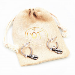 Dottilove Ø15mm Oorbellen - Stalen Dames Oorringen - Ball Design - Schelp - Parels - Plated
