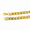 60cm x 7mm  Cubaanse ketting - Heren Ketting - Verguld Roestvrij Staal